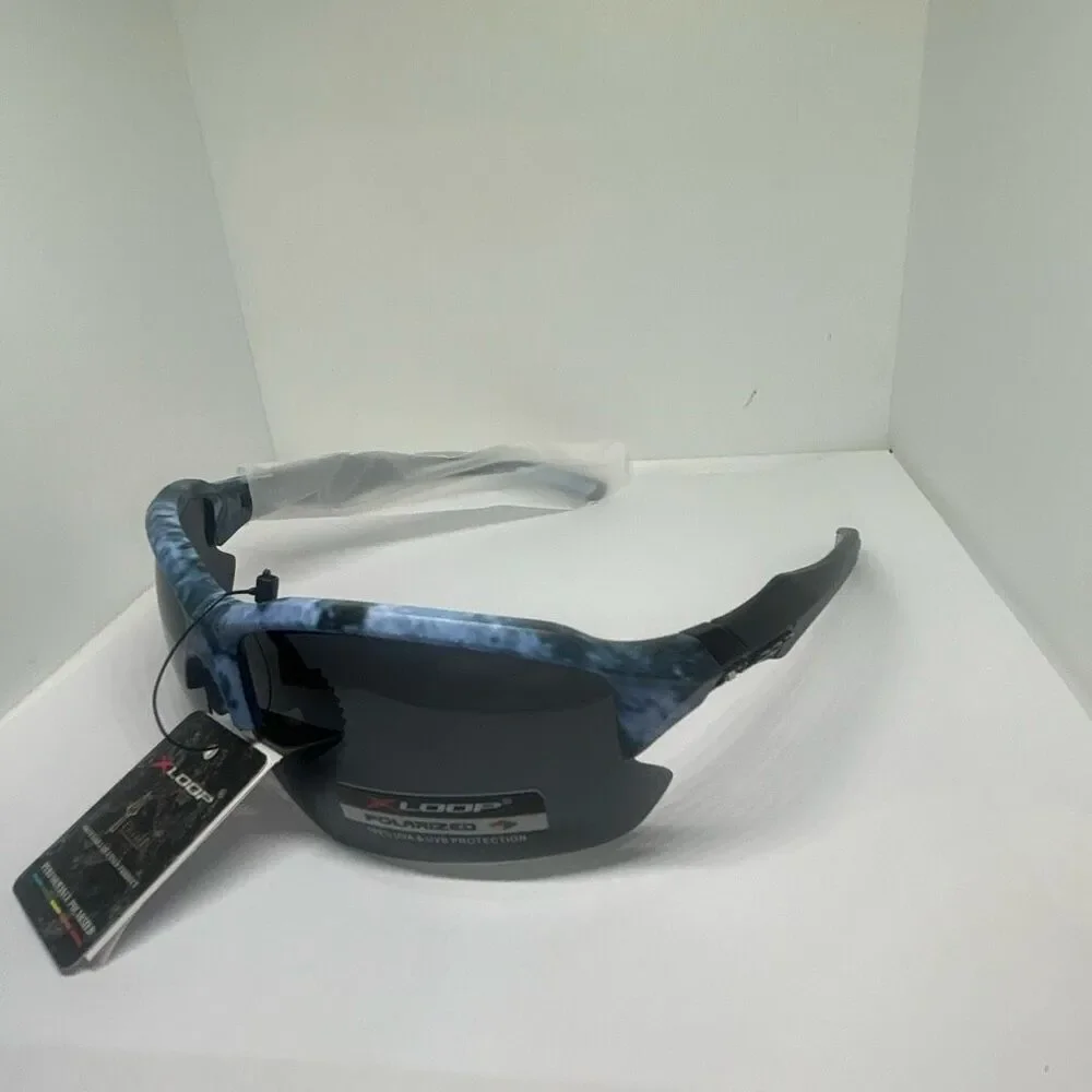 X-Loop Polarized Wrap Around Sport Sunglasses UV400 Protection