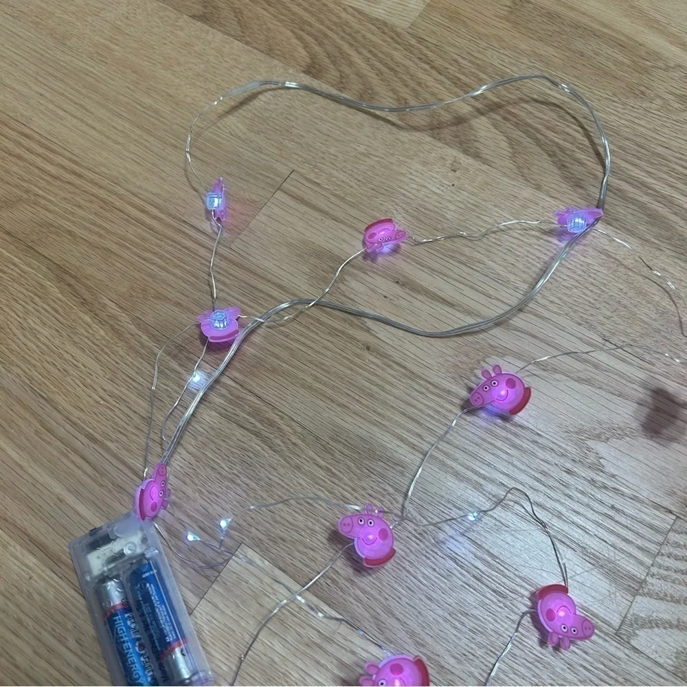 Peppa Pig Battery Operated String Lights Pink
