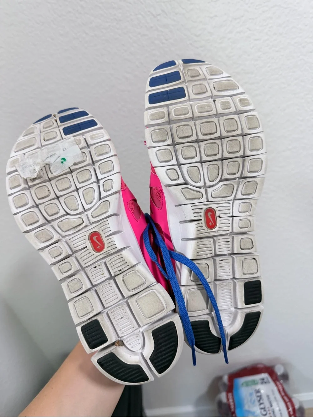 Nike Pink and Blue free runs