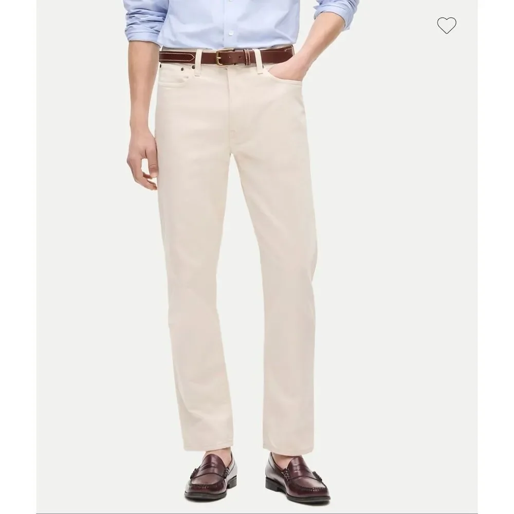 J. Crew Classic Straight jean in natural seeded denim  NWT 31/30