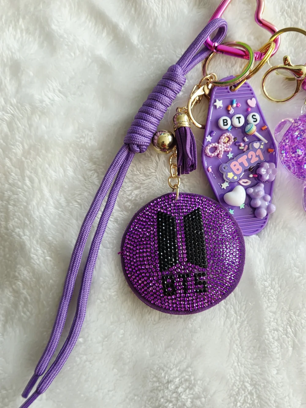 Hand Crafted sparkling purple