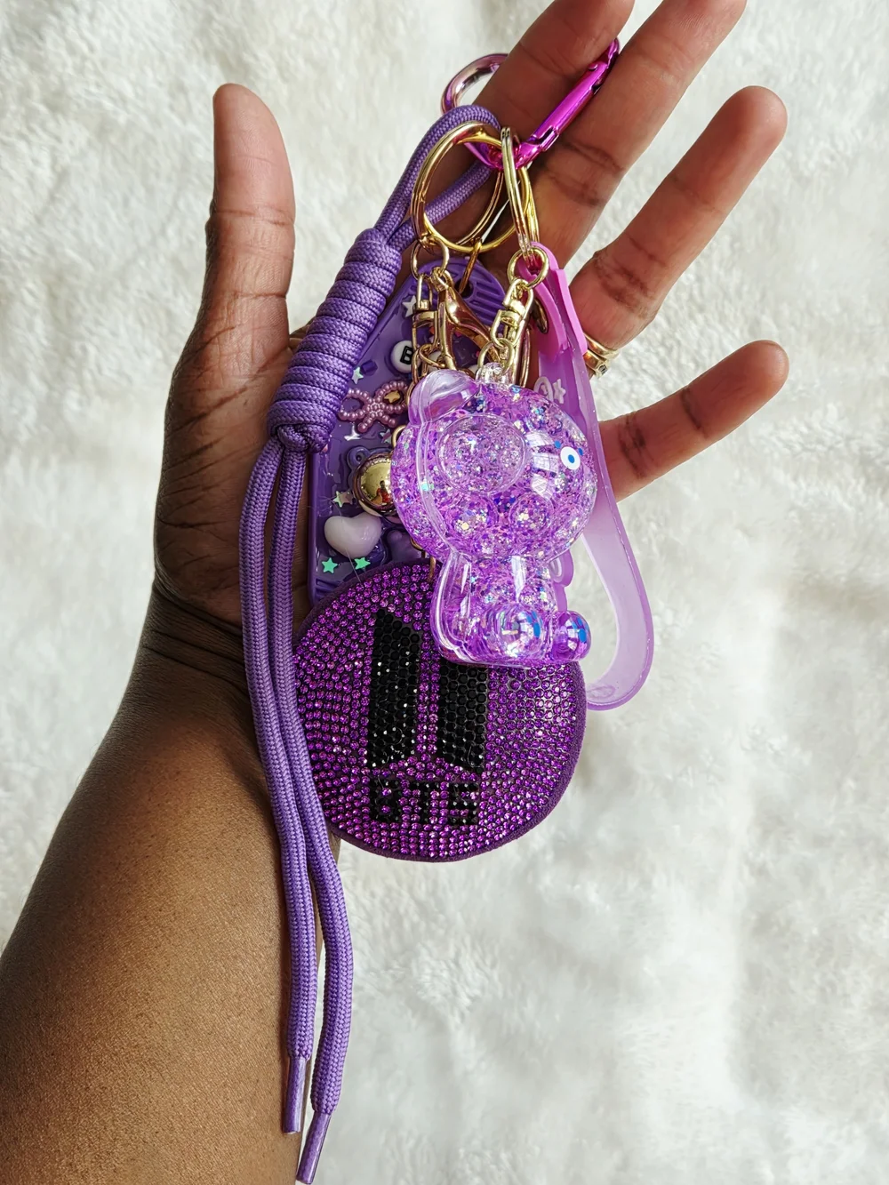 Hand Crafted sparkling purple