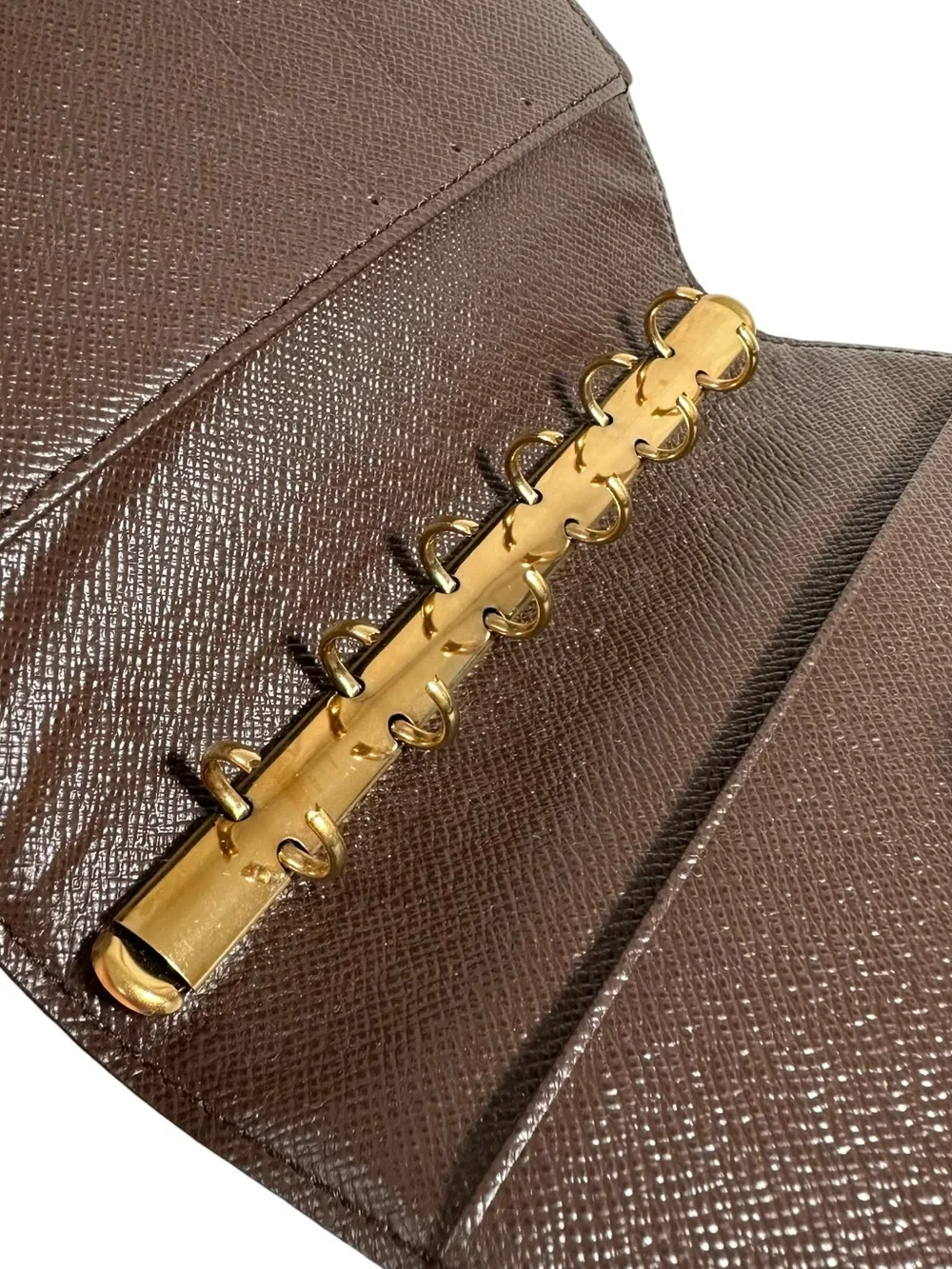 Louis Vuitton Damier Ebene Leather Agenda PM Passport Travel Organizer