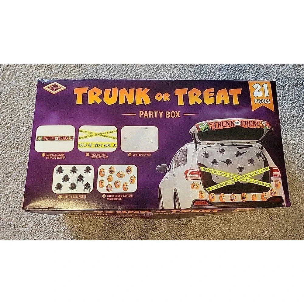 Trunk or Treat Party Box - 21‎ Pieces by Beistle Co. - NIB!
