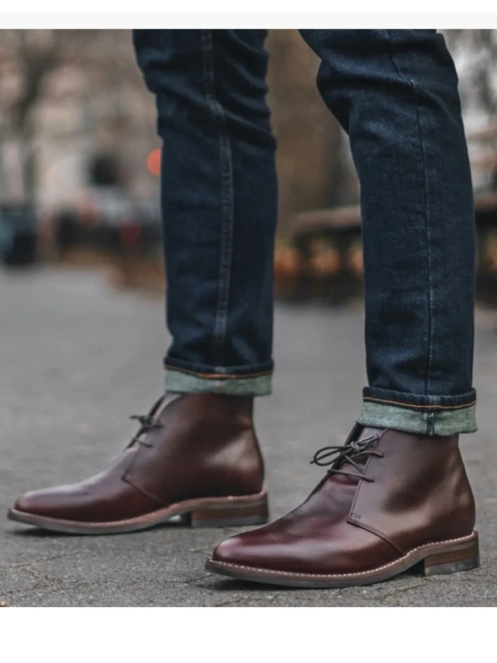 Thursday Brown Scout Chukka Boots in burgundy leather men’s 7.5