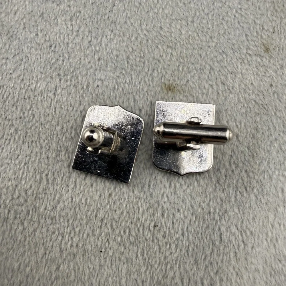 Vintage‎ Masonic Cufflinks Silver Tone