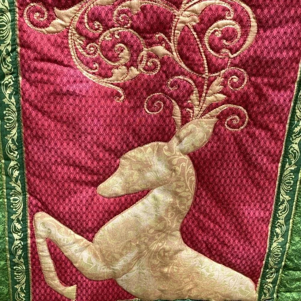 Hand Crafted celebrate quilt zoom