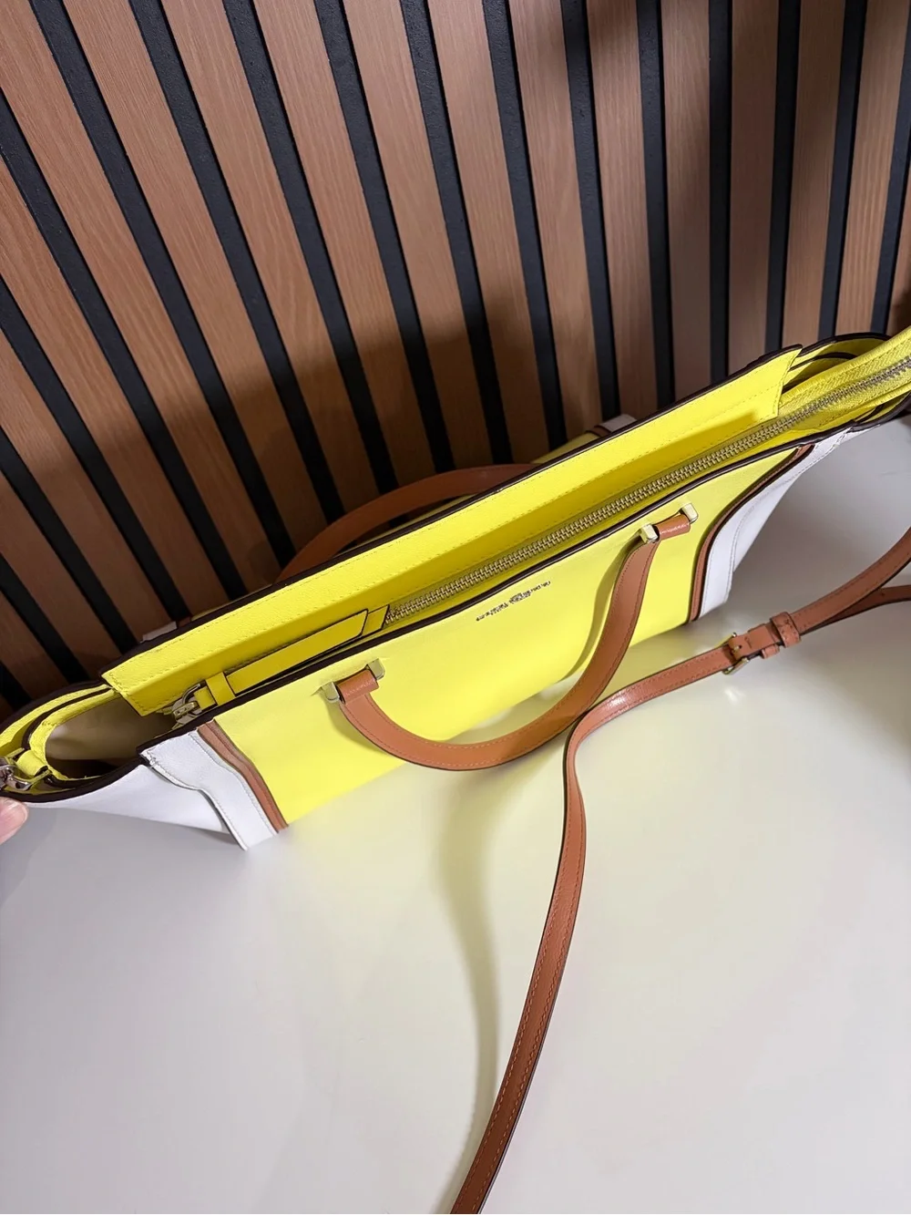 kate spade structured leather