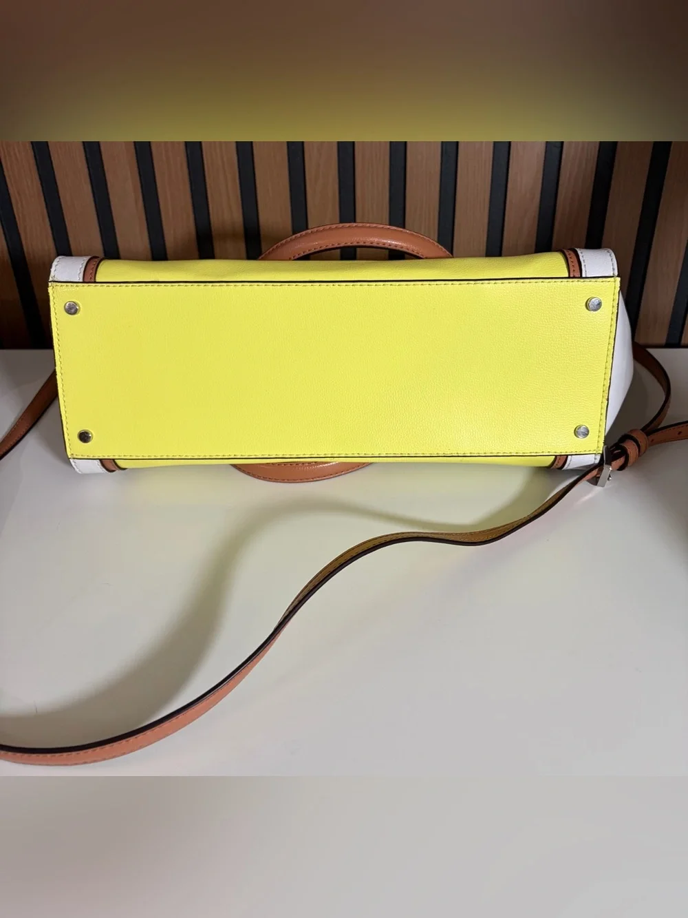 kate spade structured leather
