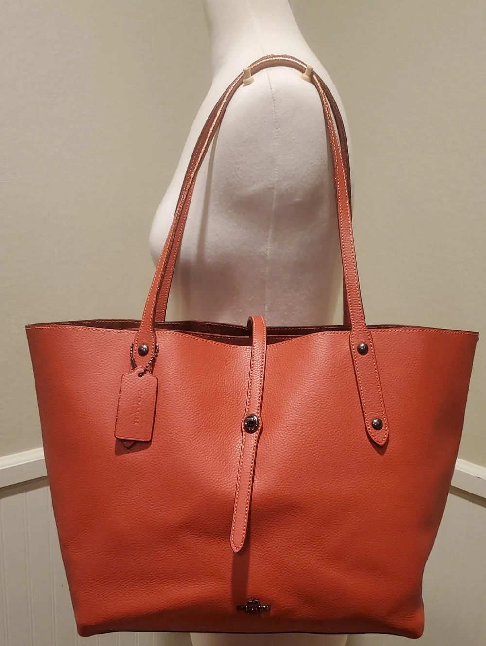 Like NEW Coach Market Tote Glitter Edge