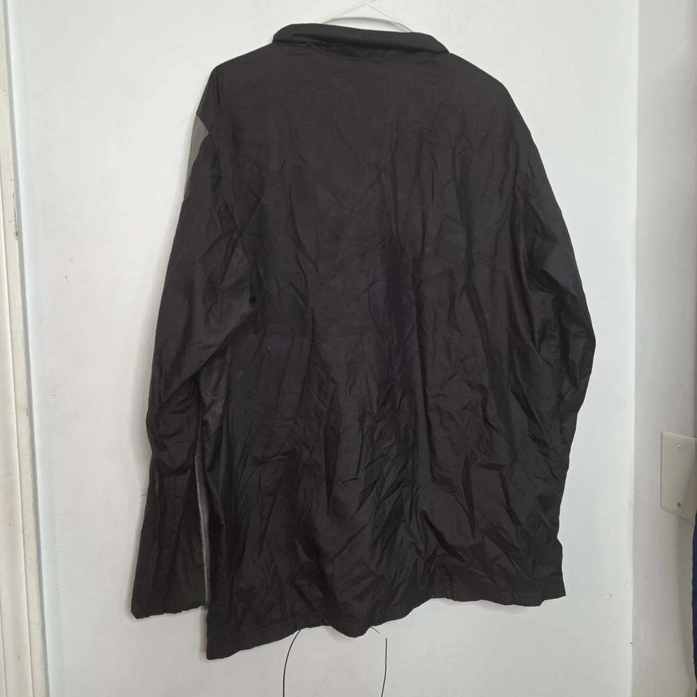 Puma Mens Training Quarter Zip Windbreaker Jacket Black Grey Logo Size Large