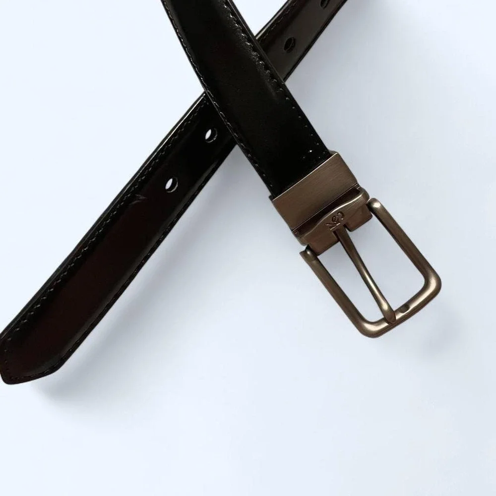 N/A black leather