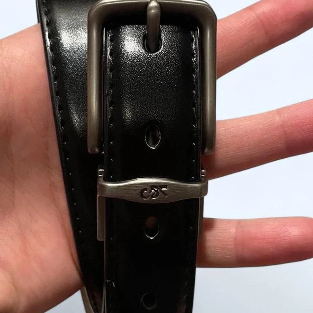 N/A black leather
