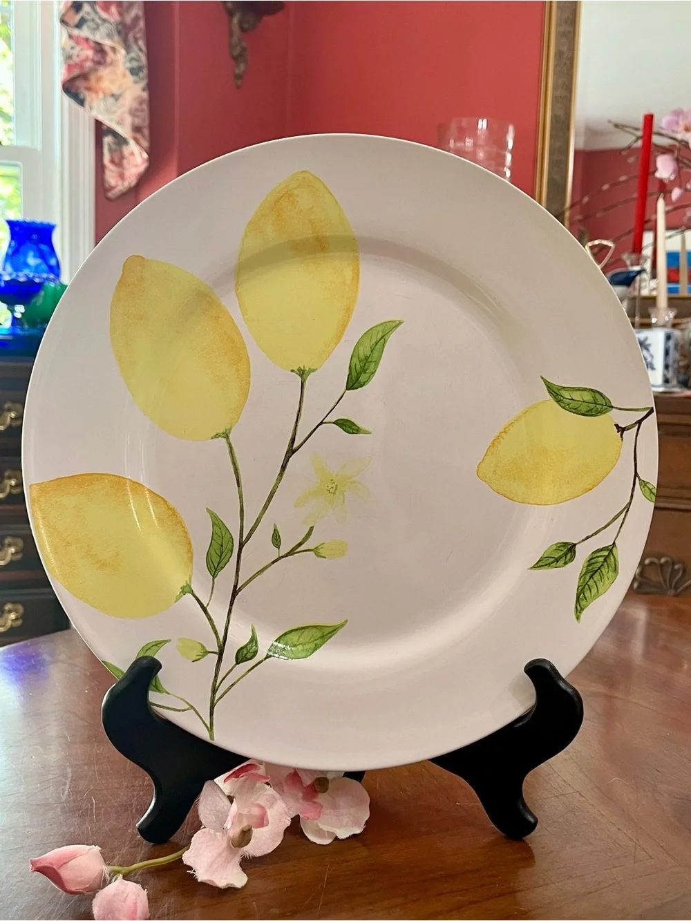 Sur La Table Set of 4/Lemon Salad Plates 8.5