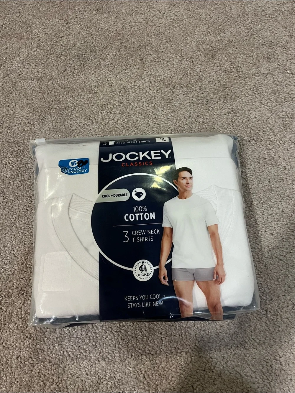 Jockey Classics 3 Pack Short Sleeve Crew Neck T-shirts