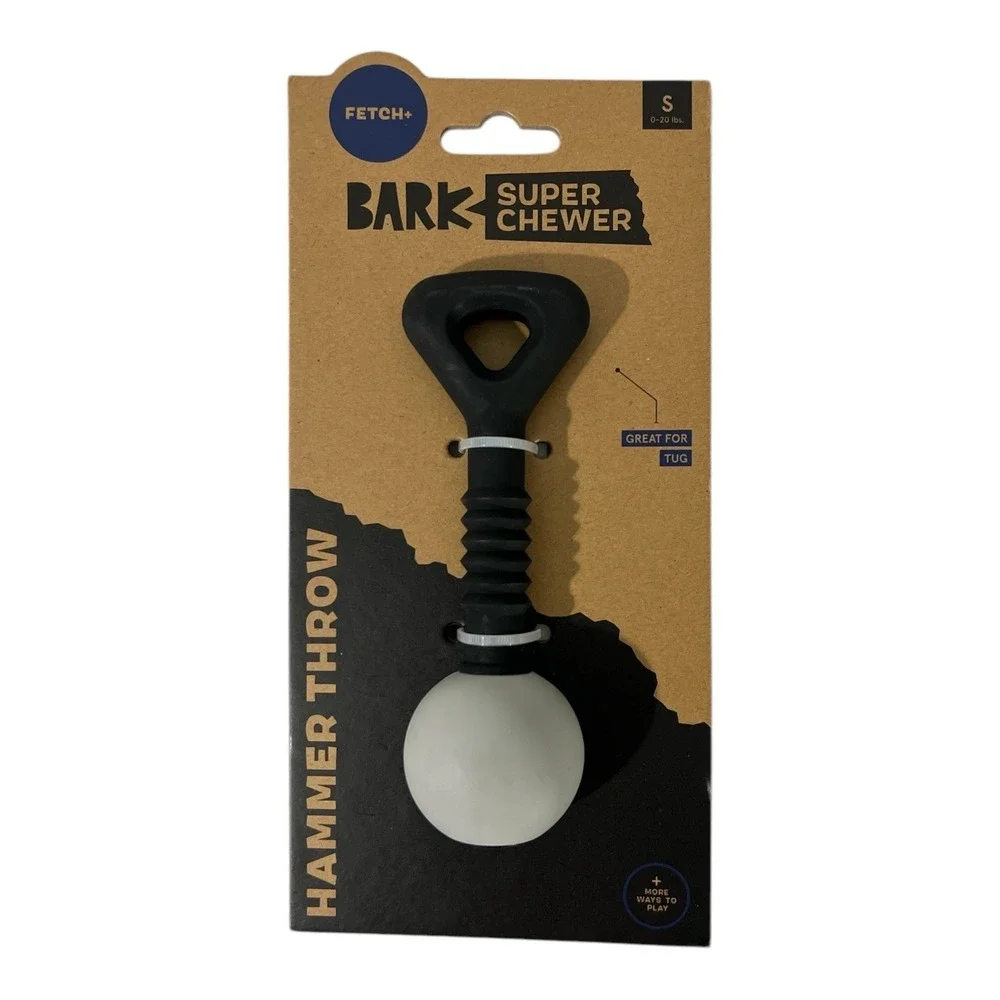 BARK BOX SUPER CHEWER HAMMER THROW SMALL (0-20) Lbs GREAT FOR TUG