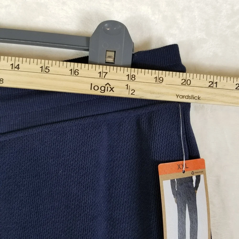 Eddie Bauer Lounge Pants Men XXL Navy Blue Textured Drawstring  NEW