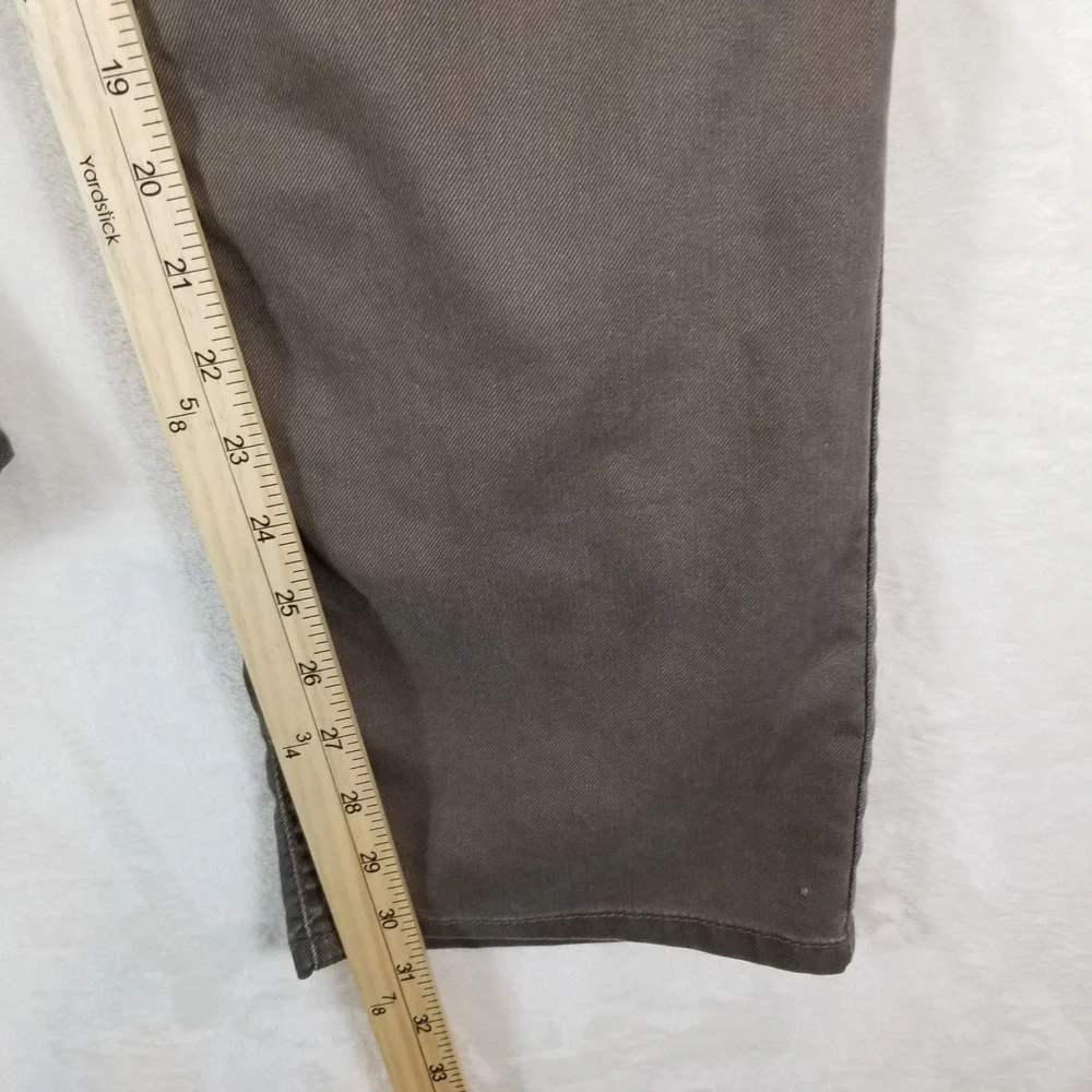 Prana Slim Fit Pants Mens 36x32 Charcoal Gray Organic Cotton Stretch Bridger