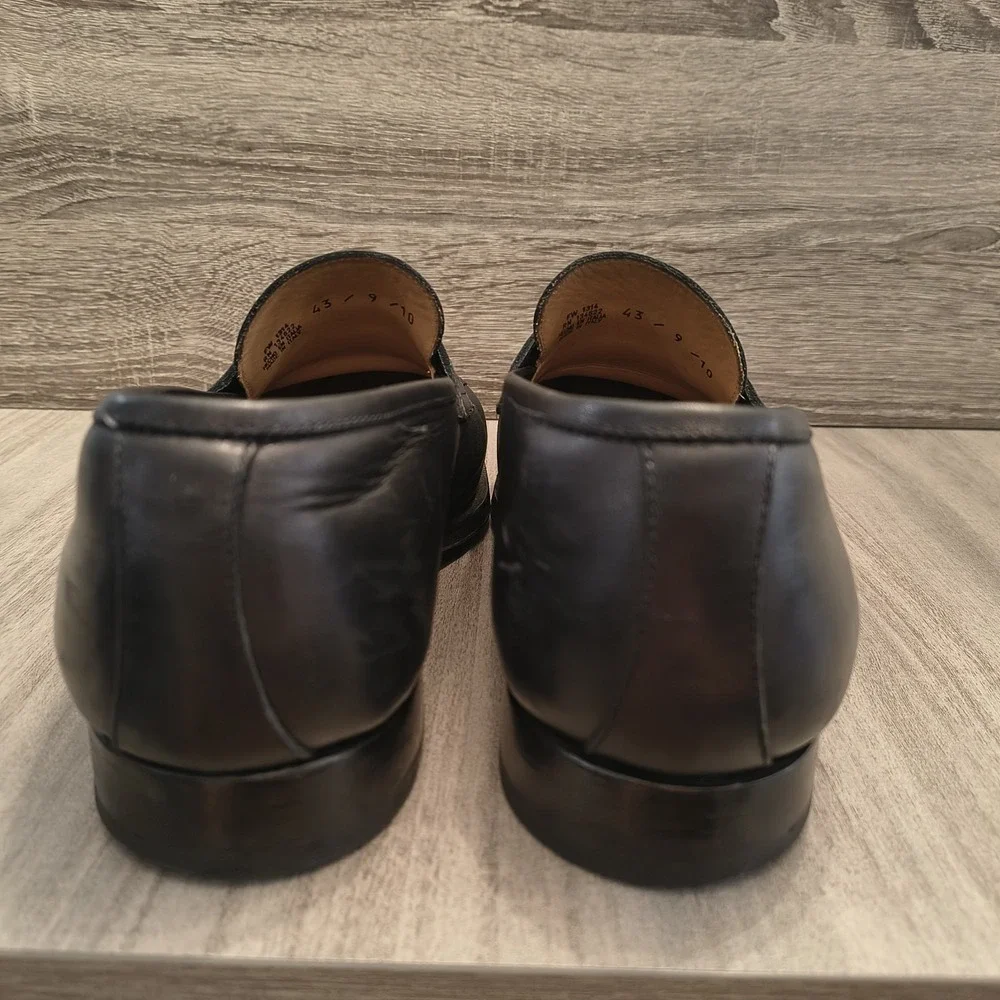 Mens Suitsupply Black Leather Penny Loafers Shoes Size‎ UK11 US12 EU45