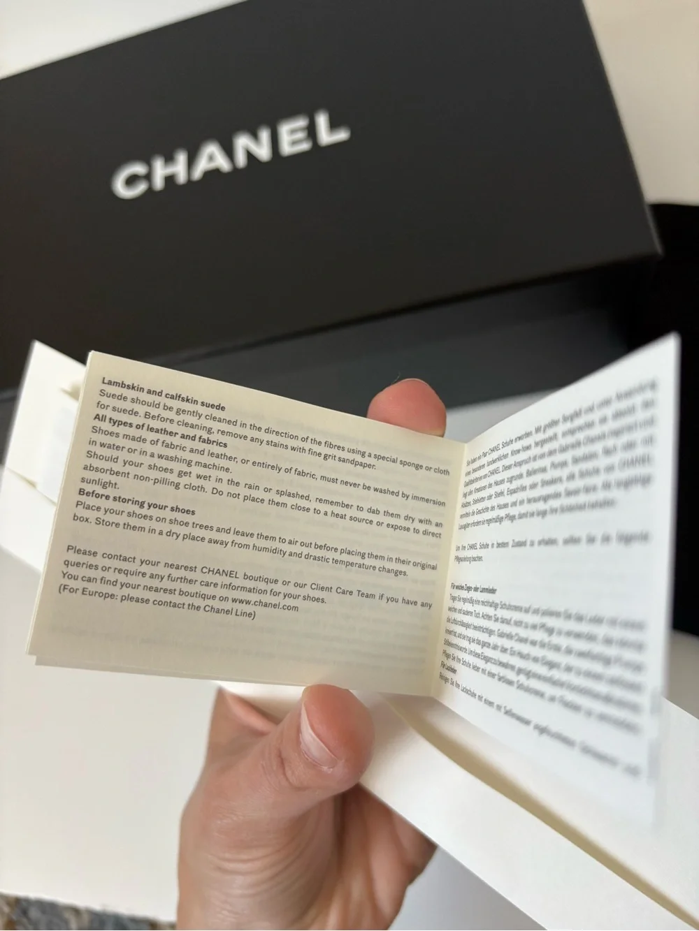 CHANEL shoe box