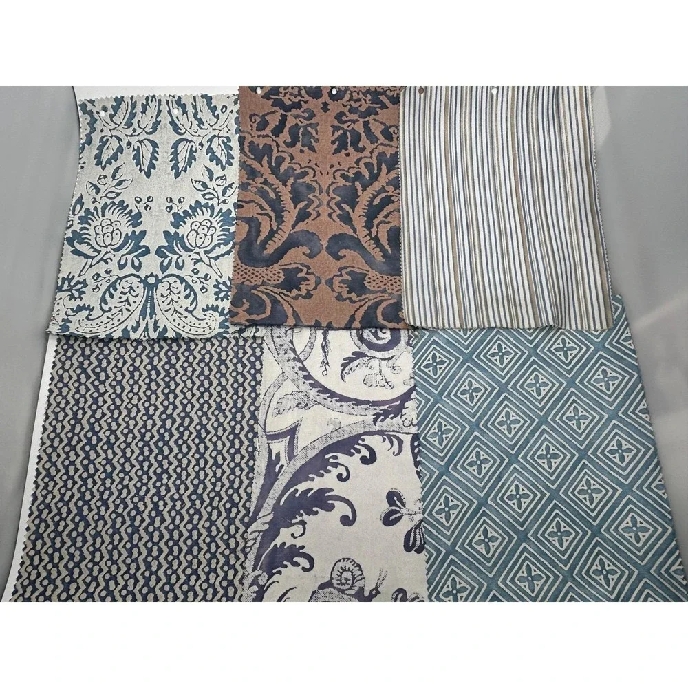 Vtg Six Rare FORTUNY Sample Pieces - Stunning Hard to Find Patterns & Colors