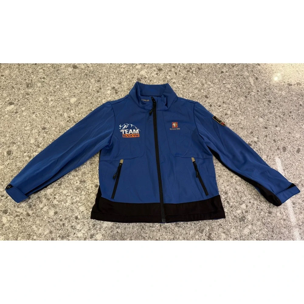 Kids/Boys Black Yak Blue‎ with Black Lightweight  Jacket Coat Size 120 (US 6/7)