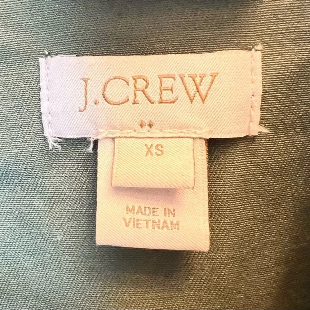 J. Crew Boyfriend Field Jacket Relaxed Fit Size XS Green Military Bella Swan y2k