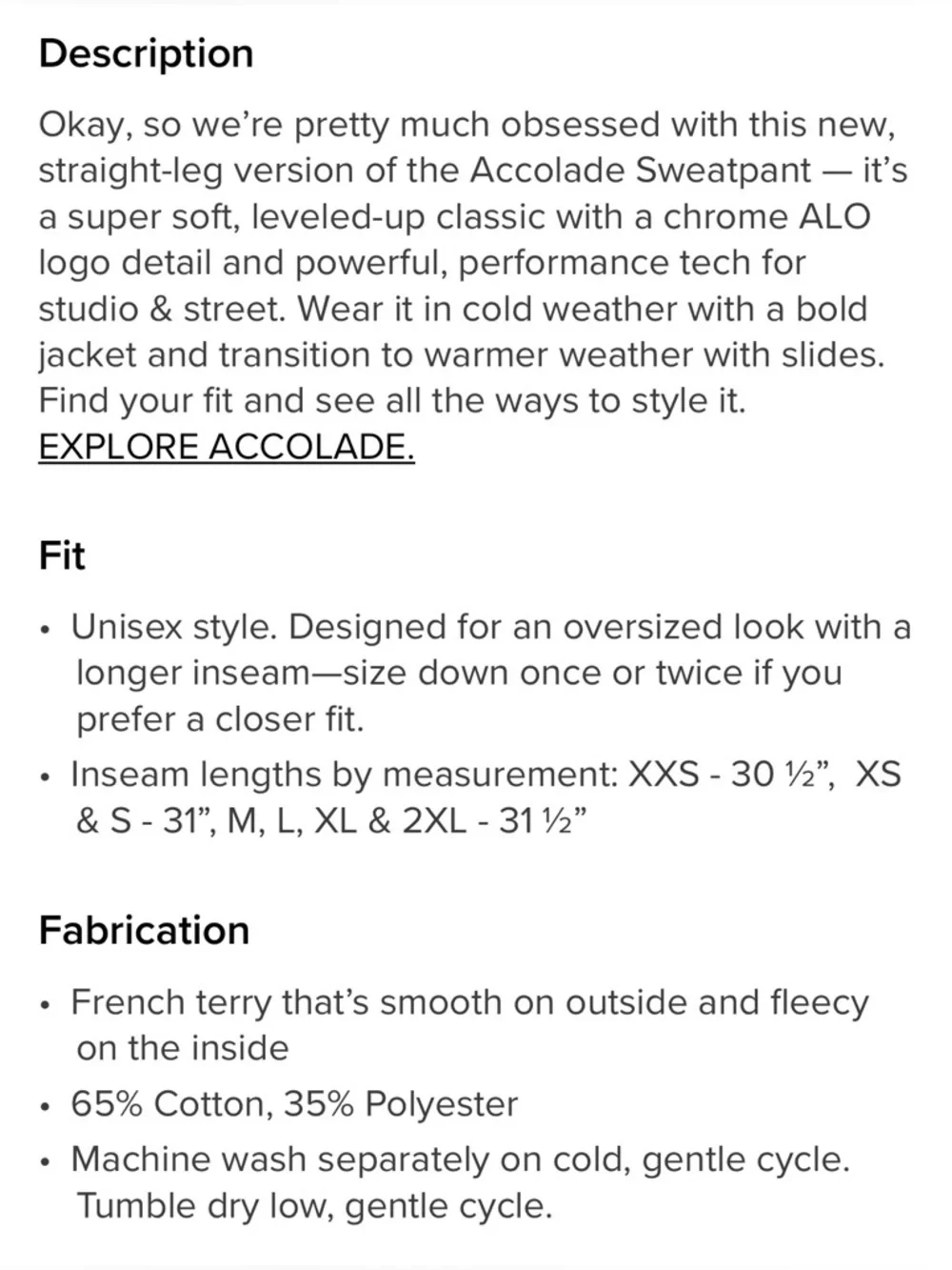 ALO Yoga brand new