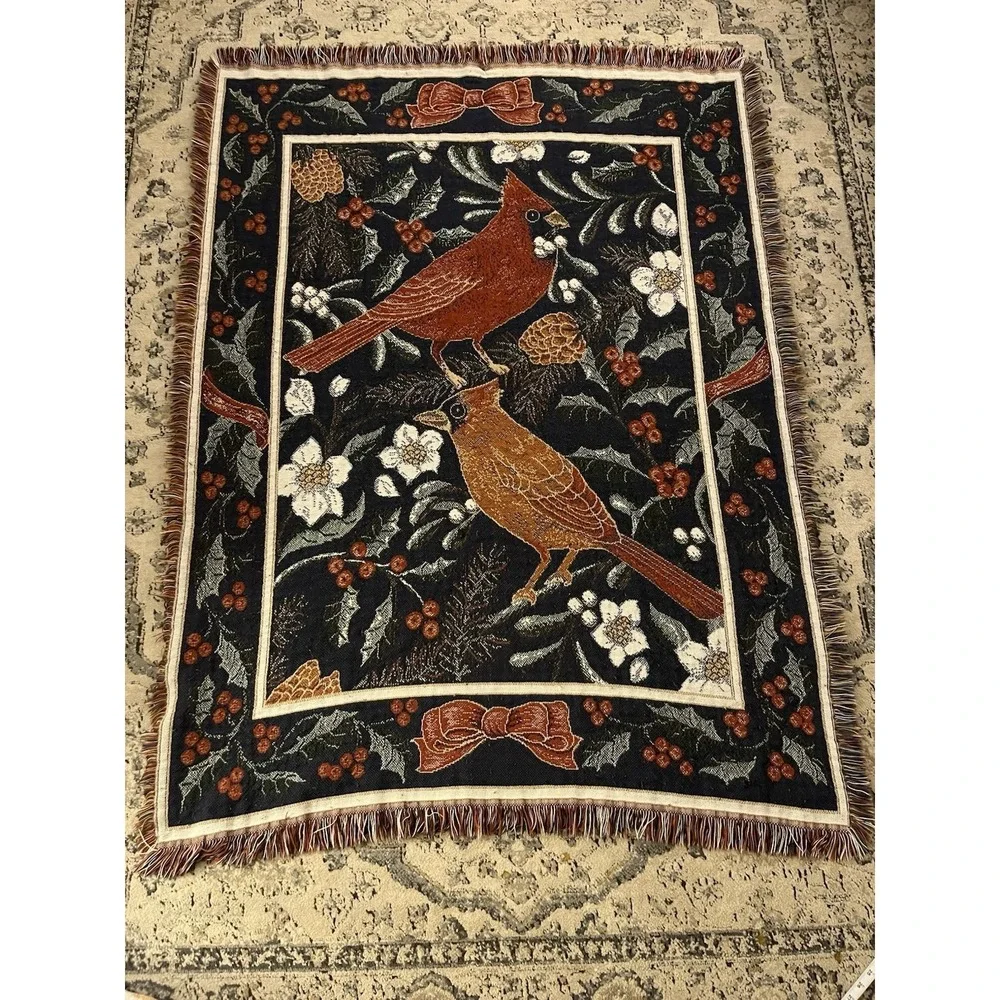 Woven Heart vtg red