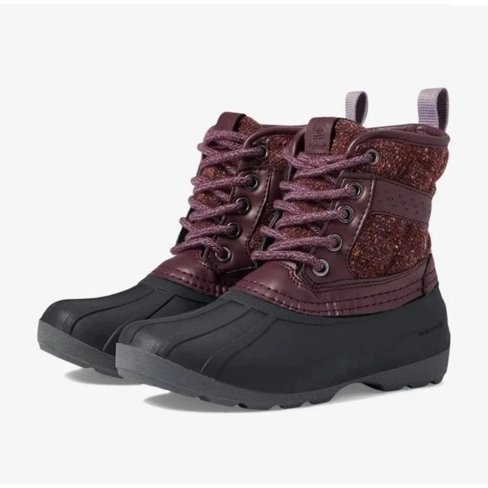 Kamik Sierra Mid Girls (Unisex) Kids Boots - Burgundy Size 3 Snow Boot NEW Shoes