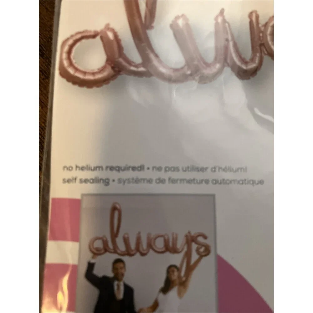 Anagram Letter Always  air-filled   decoration  49 in x 30  in (124cm x 76cm)