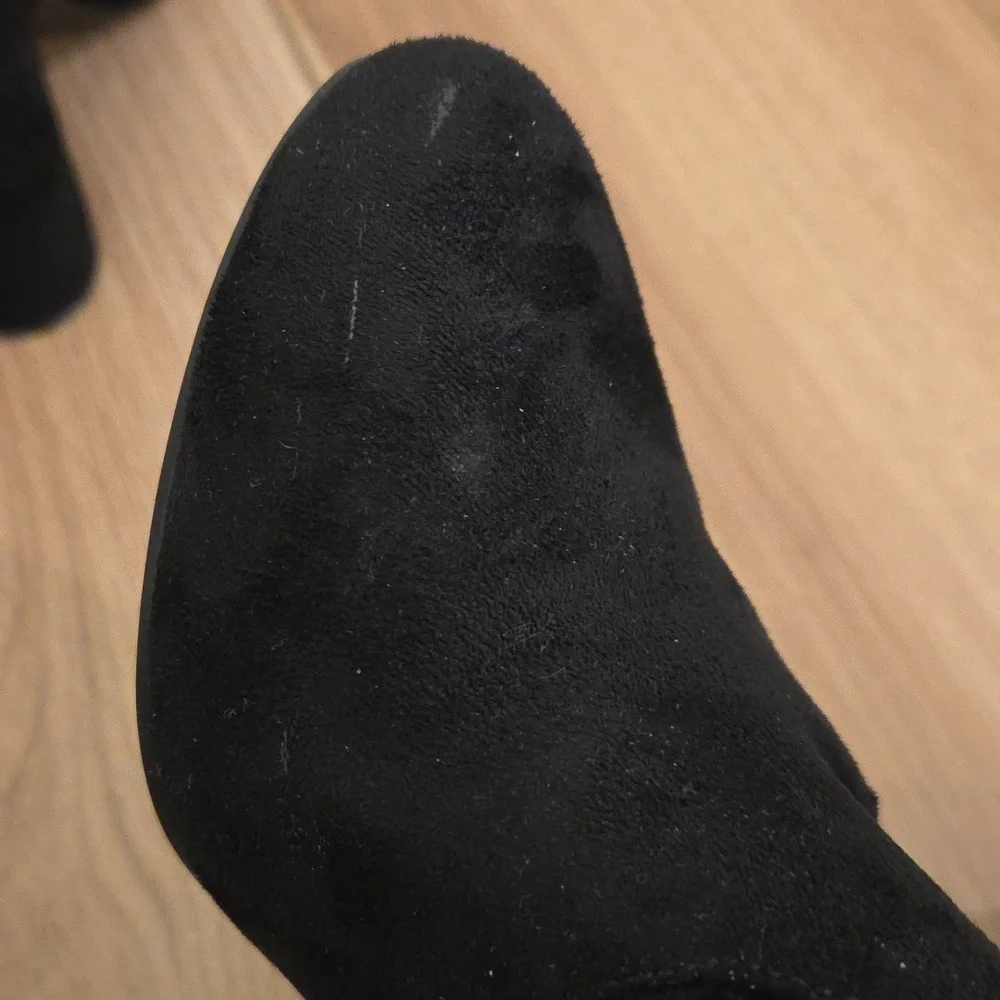Jacobies Black Over-the-Knee Faux Suede Boots Size 8