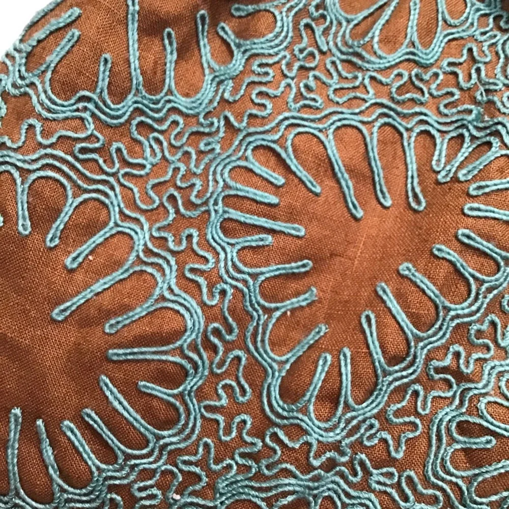 Tocca brown embroidered