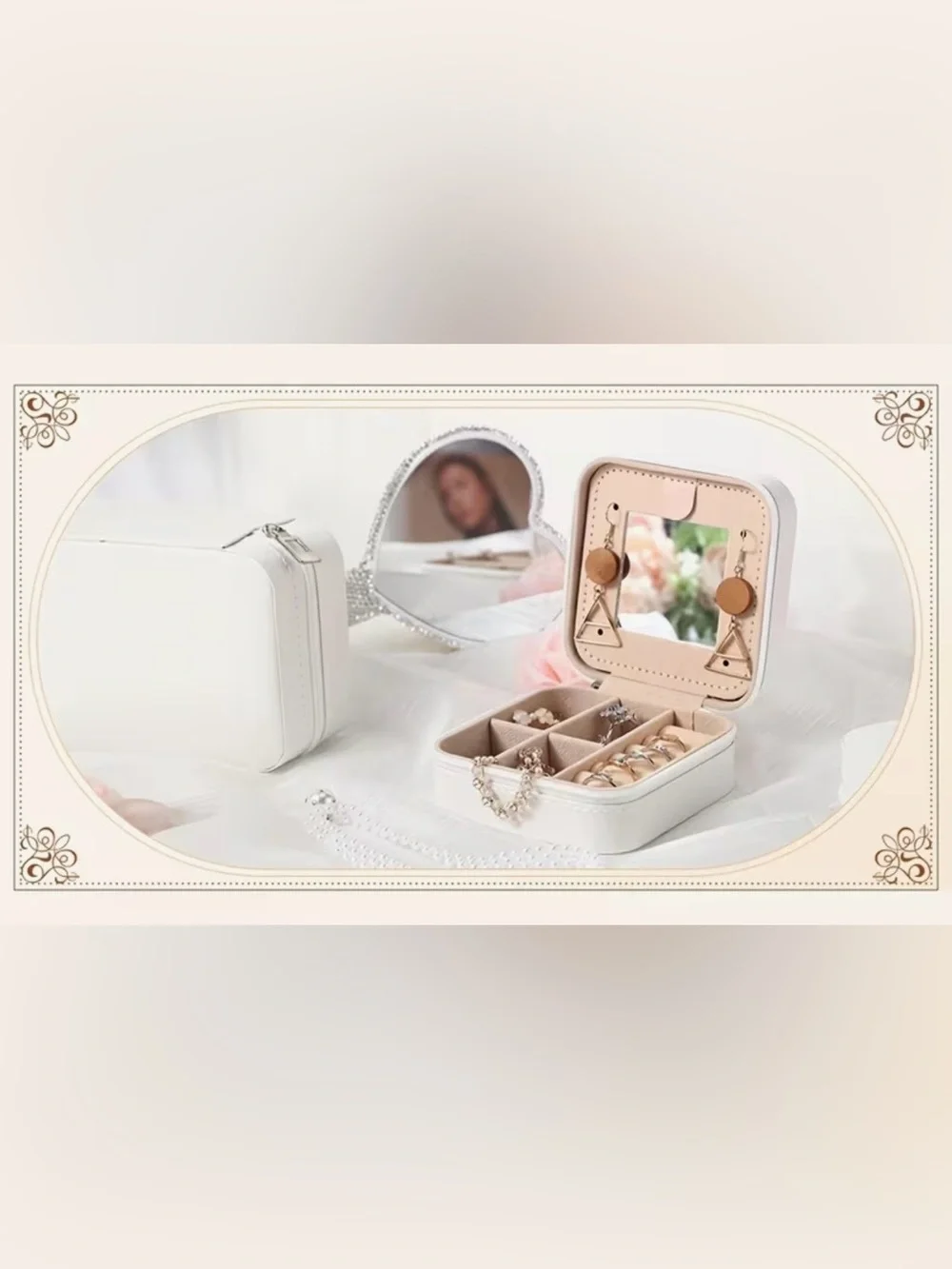 Travel Jewelry Box compact 4x4”