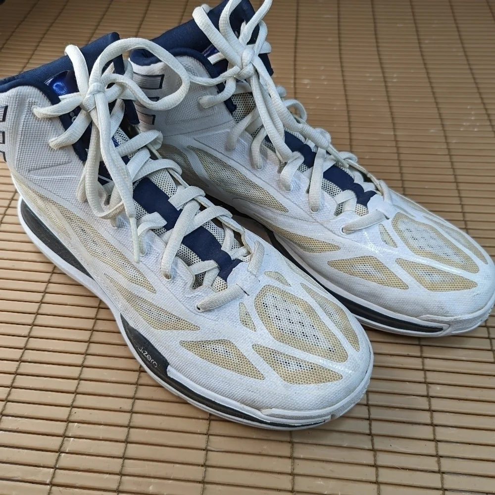 Adidas Adizero Crazy Light 3 Sprintframe Basketball Shoes White Blue Mens Size 1