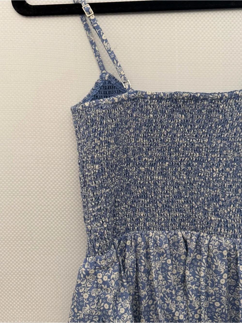 Abercrombie & Fitch print waist smocked