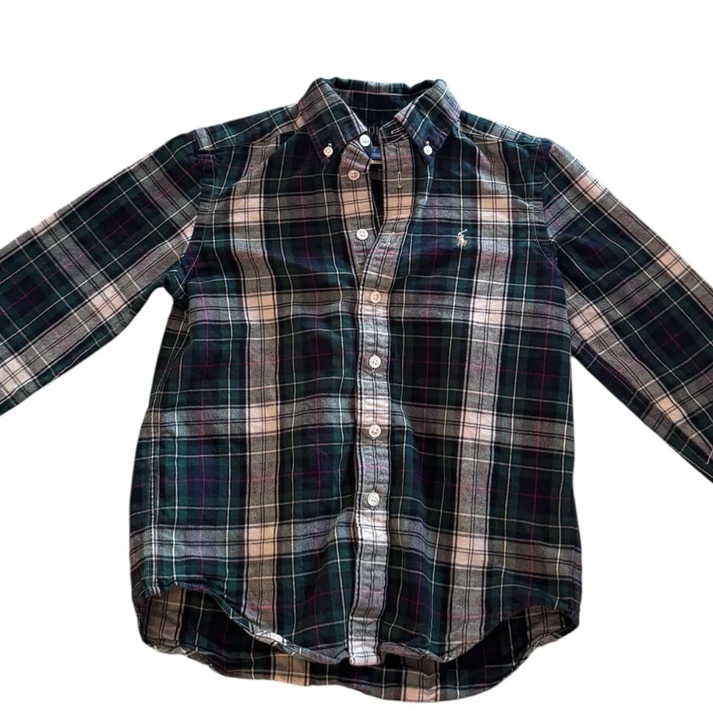 Boys Polo Ralph Lauren Button Up Oxford Shirt