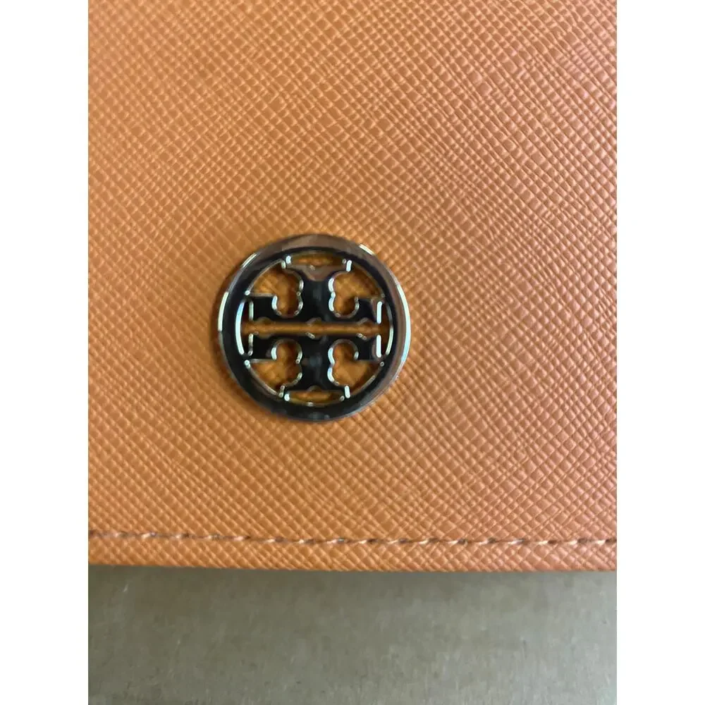 Tory Burch Orange Authentic Eyeglasses/ Sunglasses Leather case