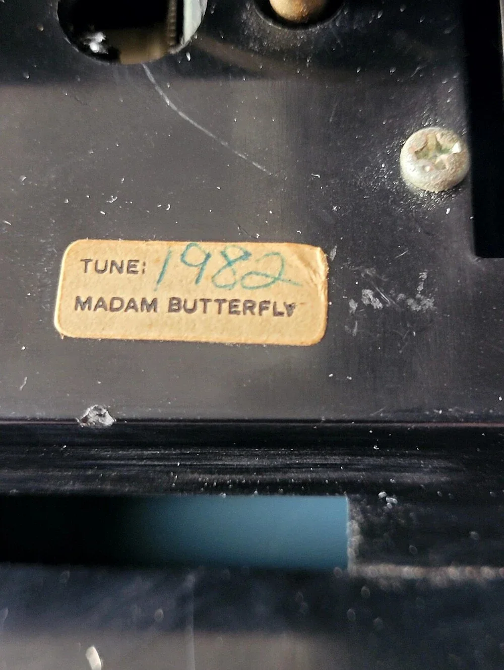 Vintage Yaps Cherry Blossom Musical Asian Fan Mirror Madame Butterfly 1980s