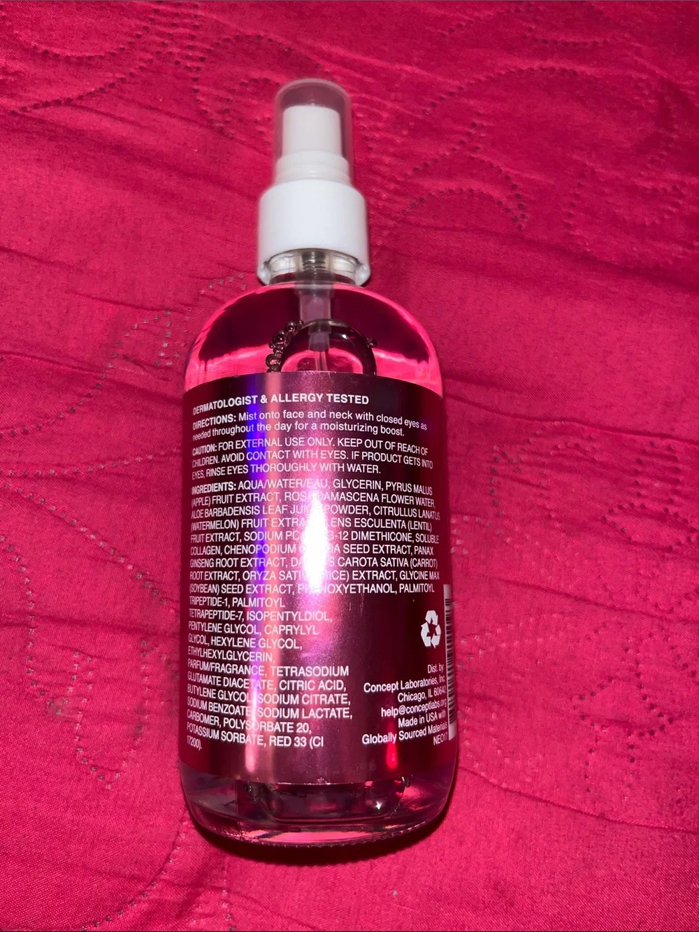 neogold Plump & Glow Collagen & Rosewater Facial Mist - Pink