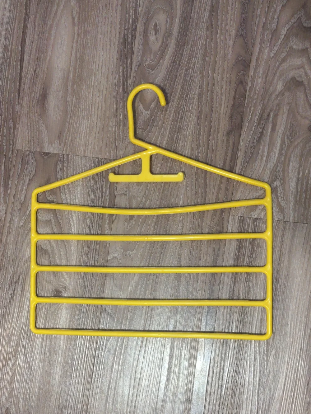 Yellow 5 Tier Hanger - Multi-Tier Hanger For Pants, Scarf, Tie, Or Belt Hanger