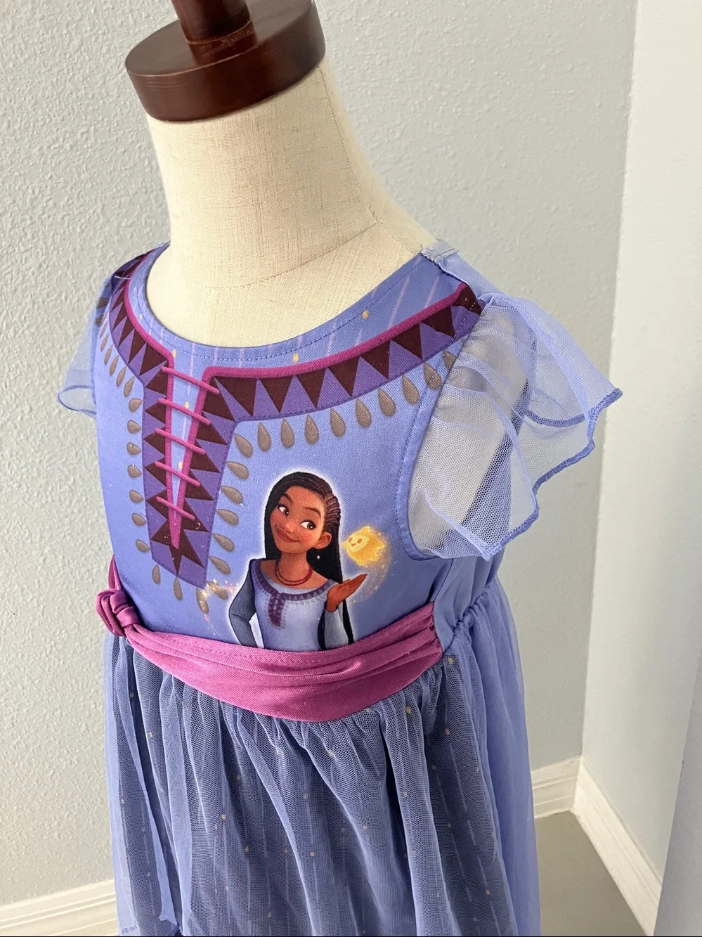 DISNEY Toddler Girls Wish Inspired Nightgown |  XS 4-5