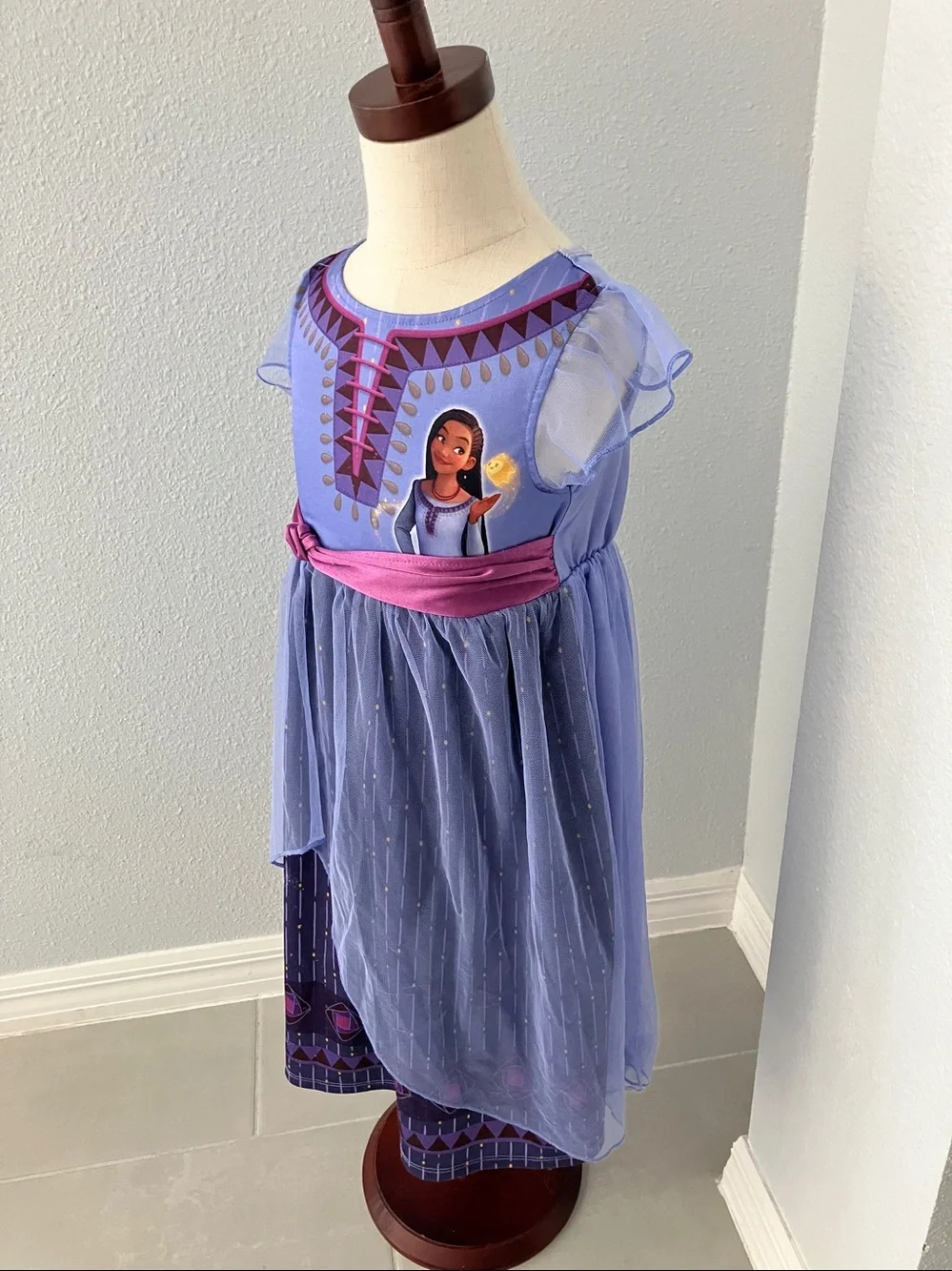 DISNEY Toddler Girls Wish Inspired Nightgown |  XS 4-5