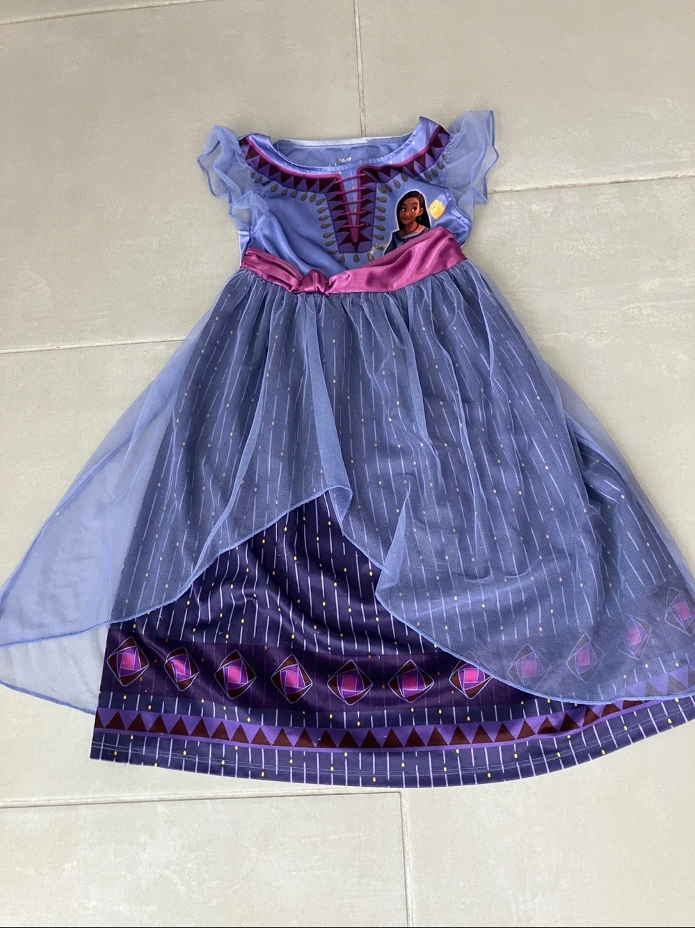 DISNEY Toddler Girls Wish Inspired Nightgown |  XS 4-5