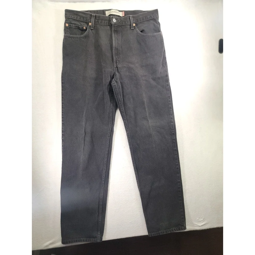 Levi's 550 jeans -‎ Relaxed fit Straight Leg - 36x34 Black Wash 100% cotton