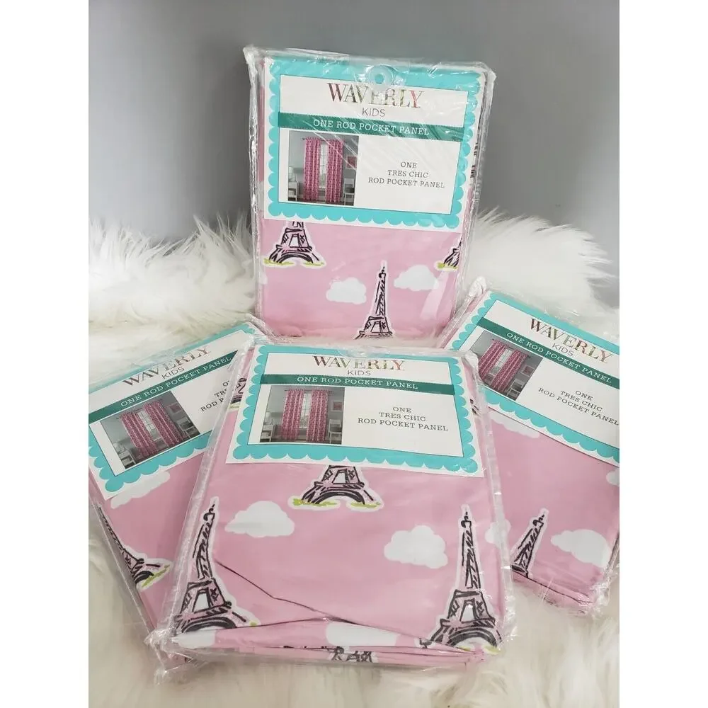 NEW Eiffel‎ Tower Paris Girl's Kids Teenager Bedroom Decor 42x63 inches 4 Panels