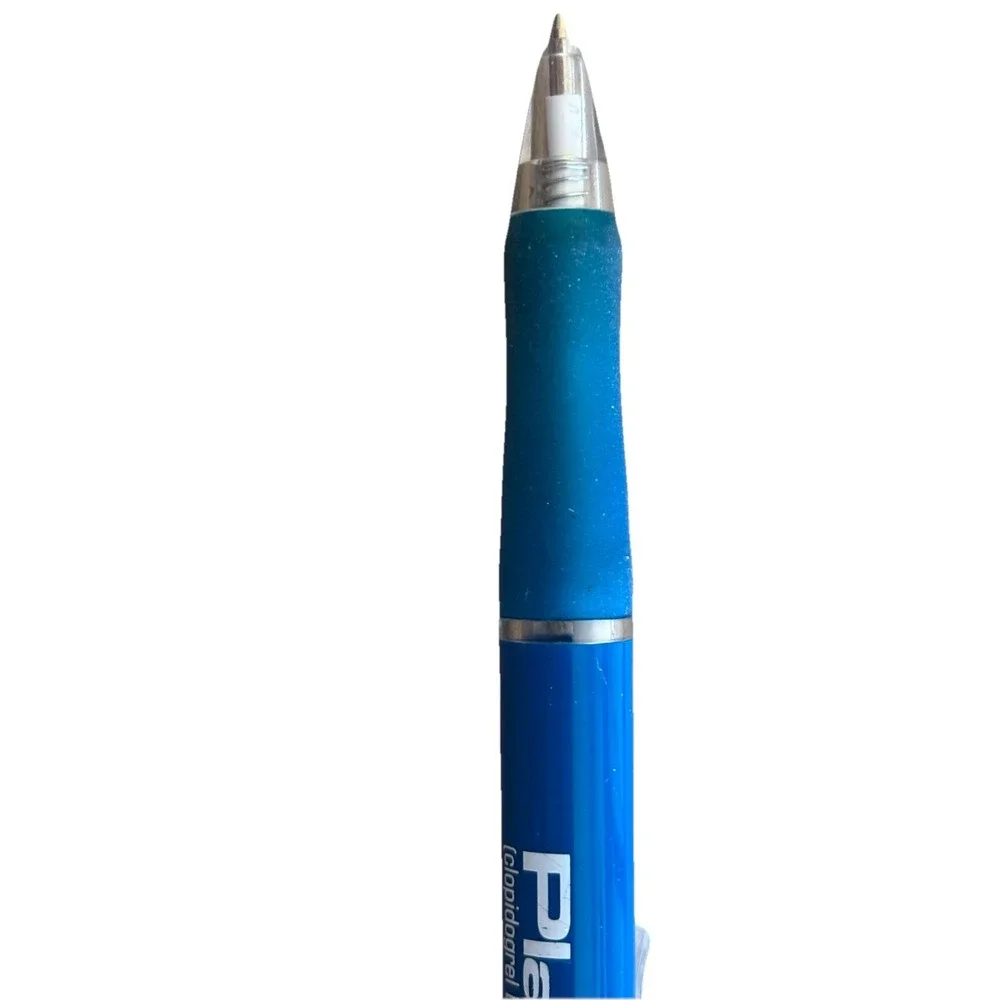 Vintage Drug Rep Promo PLAVIX® Ballpoint Pen collectible Doesn't Write Needs Ink