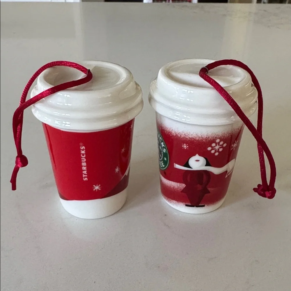Starbucks pair ornaments