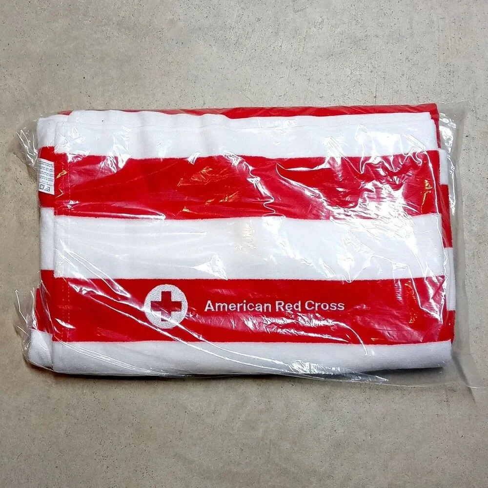 American Red Cross Beach Towel Oversized 40