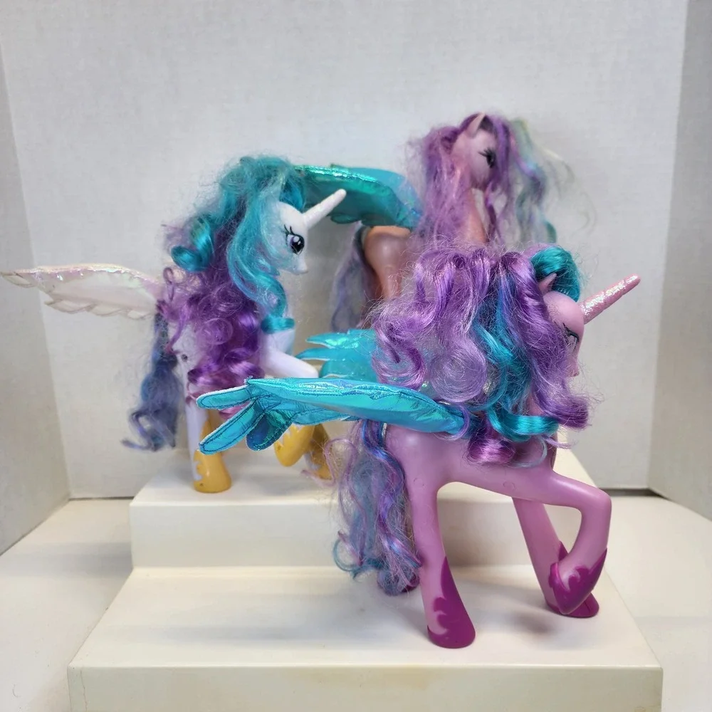 My Little Pony Princess Celestia Lot of 3 Alicorn Figures Friendship Is Magic